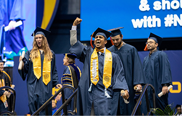 students graduating